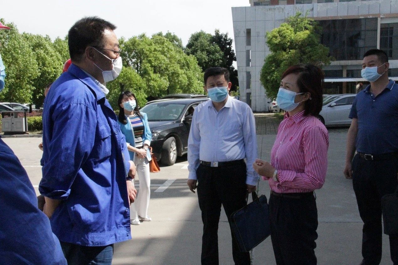 湖北省自然资源厅副厅长夏亚灵一行莅临BANDAO.COM重工走访调研
